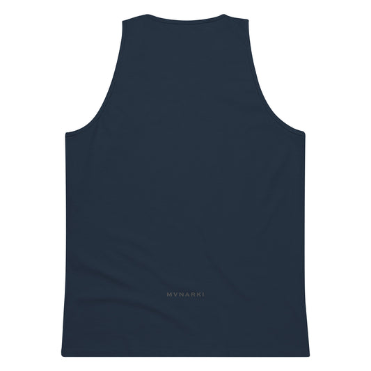 Men's SEND IT Premium Tank Top - Black - Navy - Squash