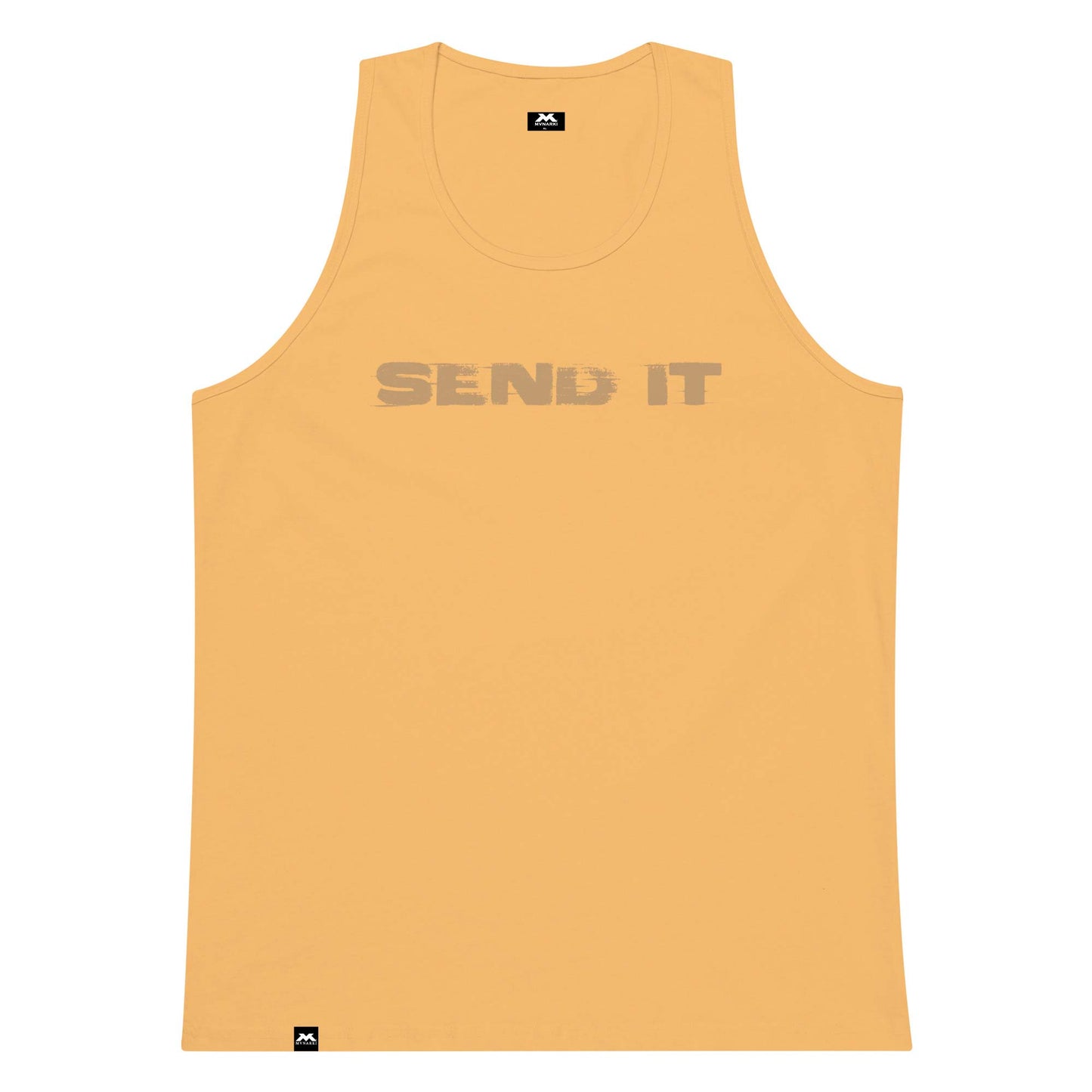 Men's SEND IT Premium Tank Top - Black - Navy - Squash