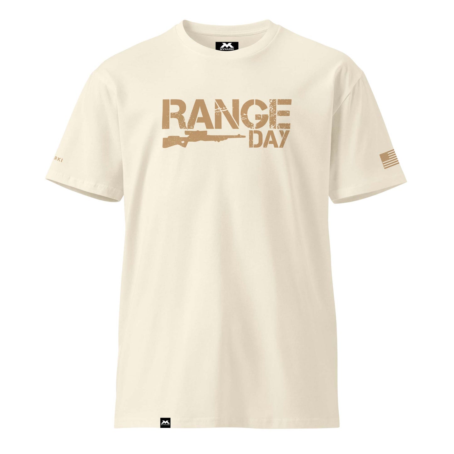 Men's RANGE DAY Premium T-Shirt - Black - Natural - Navy