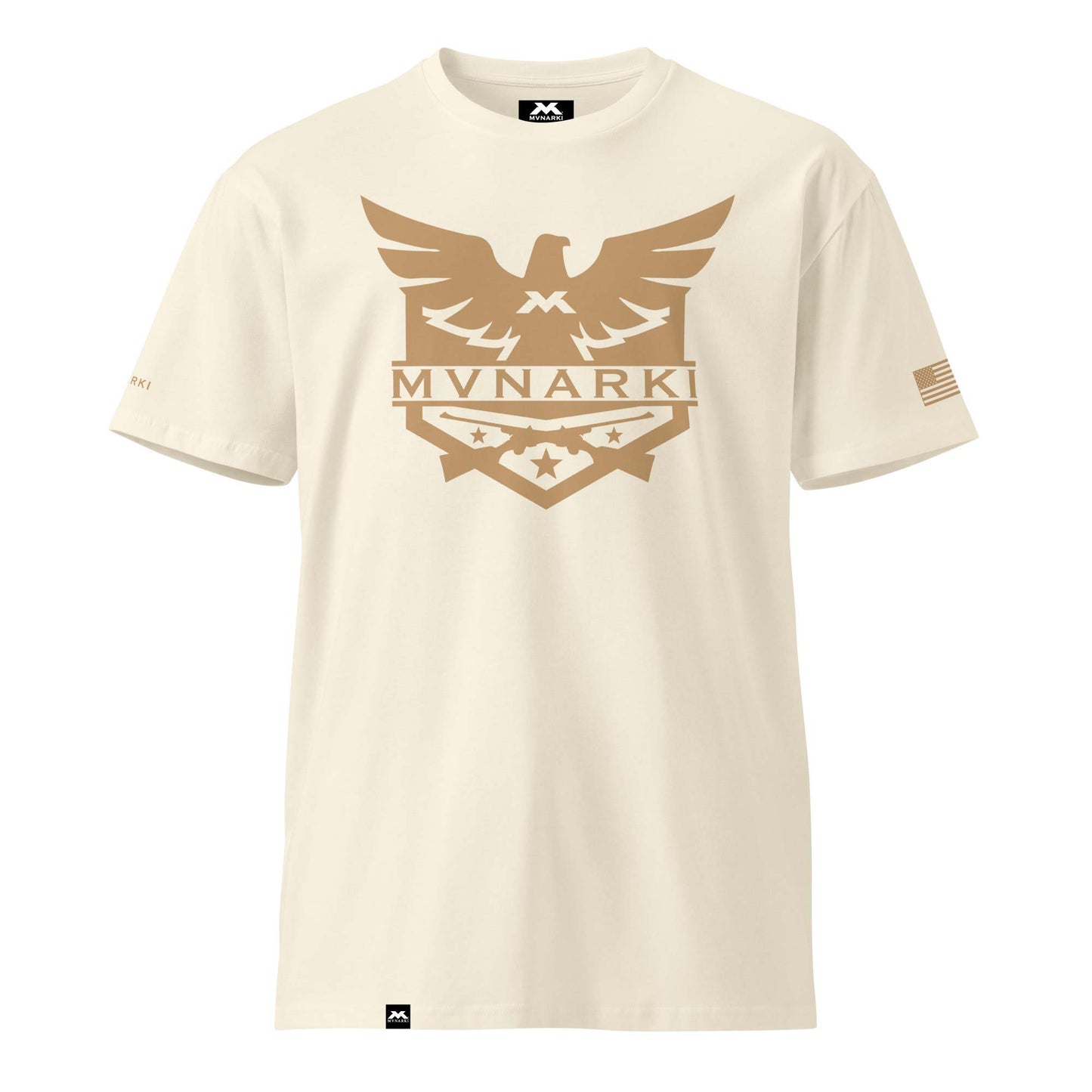 Mens's EAGLE Premium T-Shirt - Charcoal - Black - Natural
