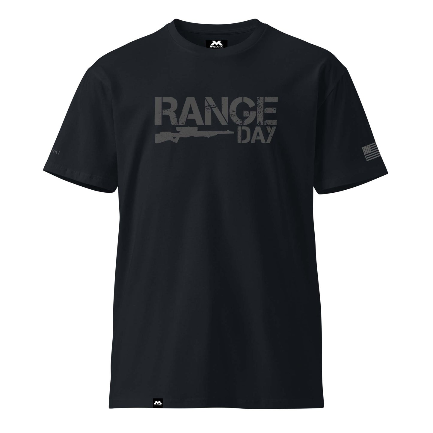 Men's RANGE DAY Premium T-Shirt - Black - Natural - Navy