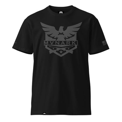 Mens's EAGLE Premium T-Shirt - Charcoal - Black - Natural