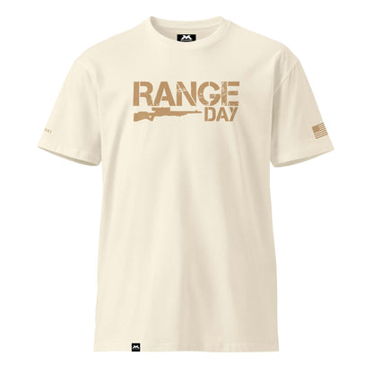 Men's RANGE DAY Premium T-Shirt - Black - Natural - Navy