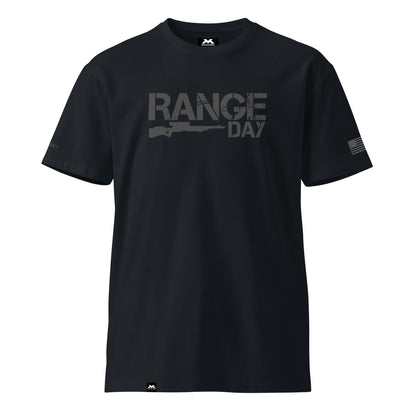 Men's RANGE DAY Premium T-Shirt - Black - Natural - Navy